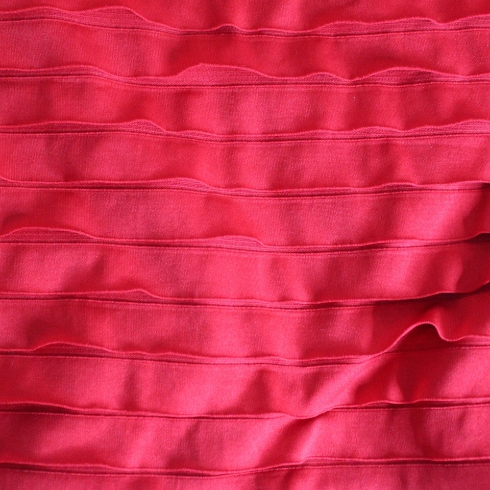 Red Ruffle Tube Top - Picture 2 of 3